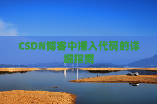 CSDN博客中插入代码的详细指南 CSDN博客中插入代码的详细指南
